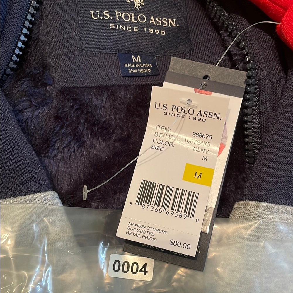 U.S. Polo Assn. Navy and Gray Jacket